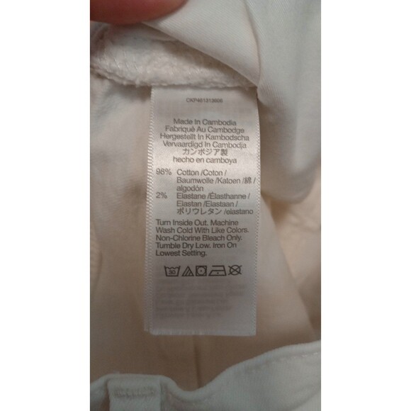 Women's Madewell The Perfect Vintage Jean Raw Hem Edition Tile White, Size 25 - Picture 11 of 12